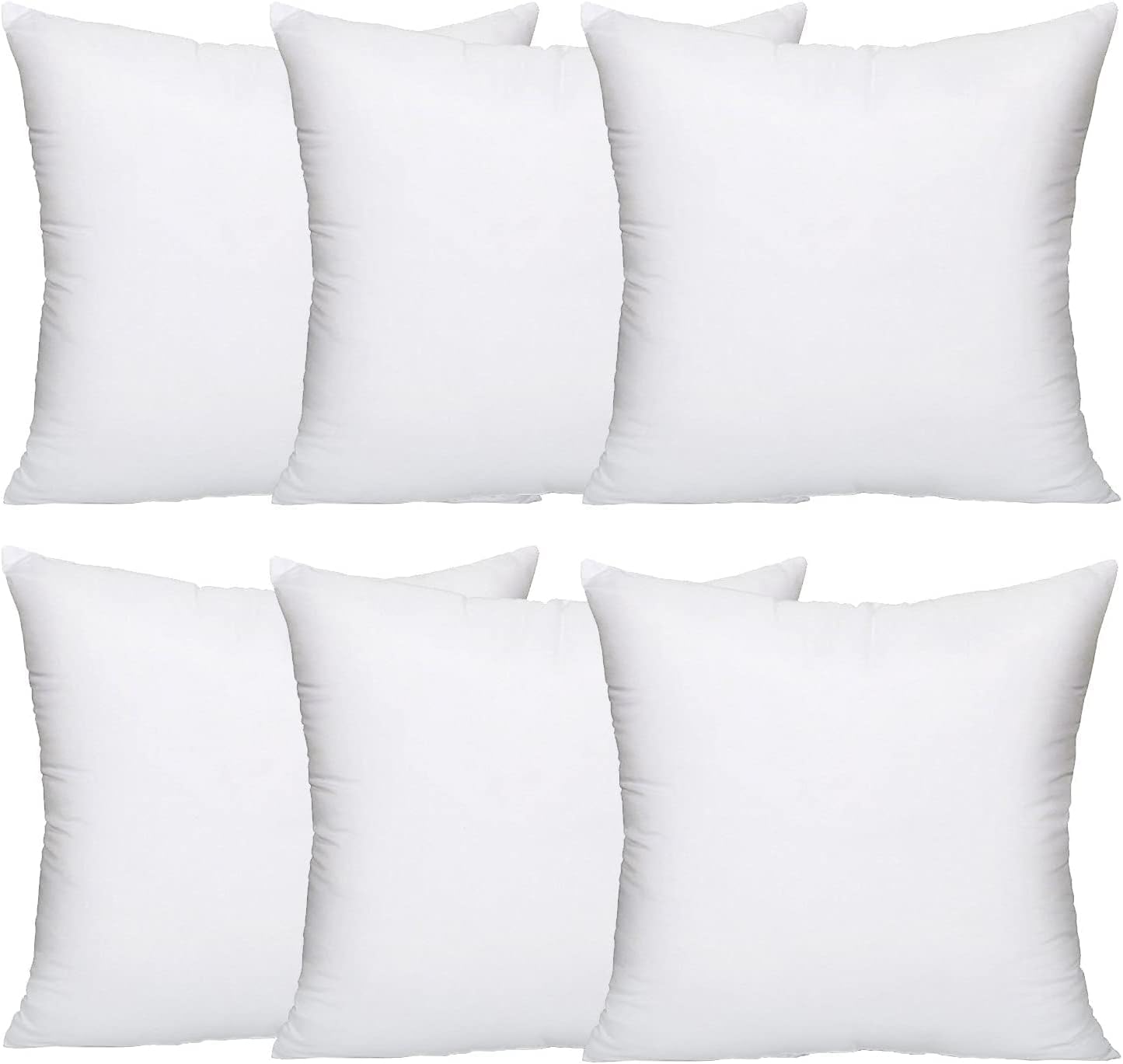 Lancashire Textiles 6 Pack 18" x 18” (45 x 45cm) Quality Microfibre Super Bounce...