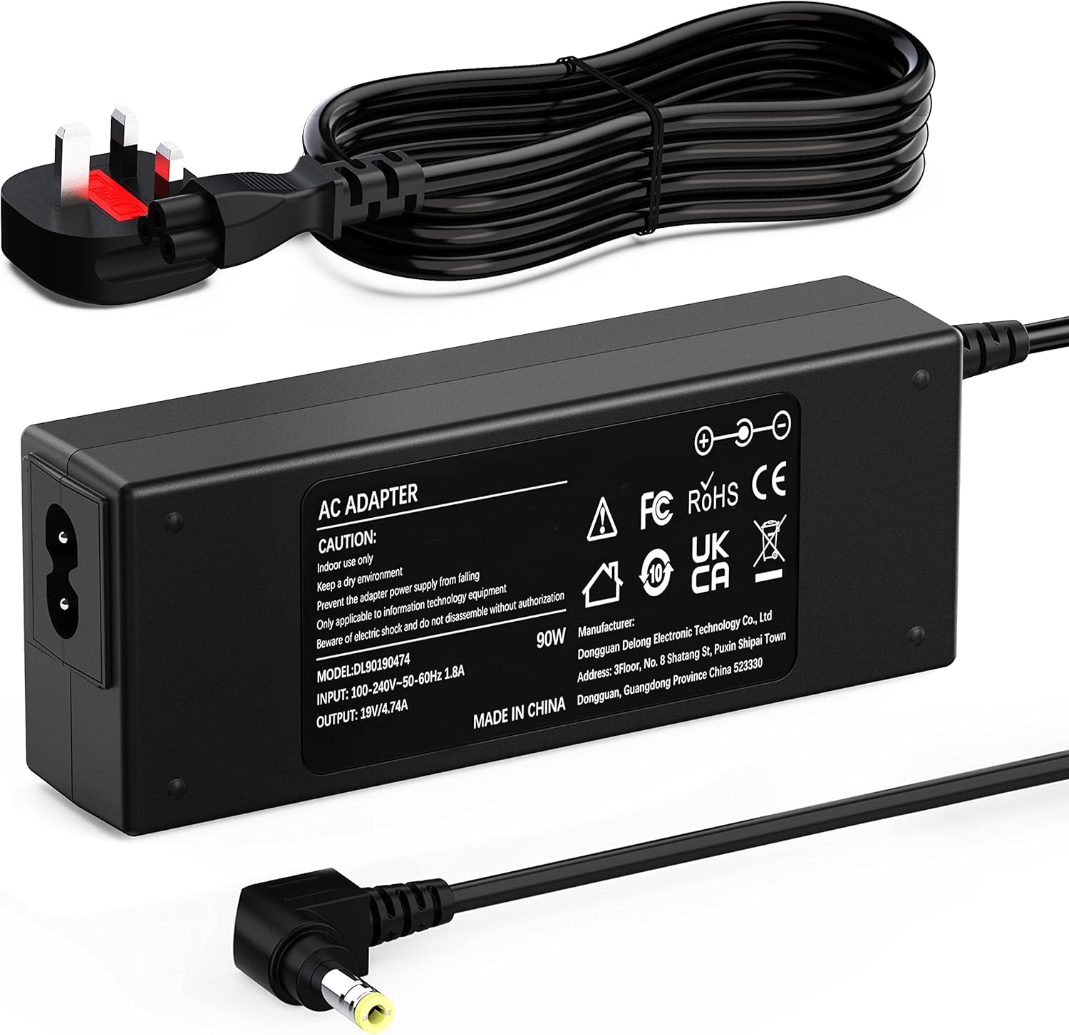 90W Toshiba Laptop Charger for Toshiba Satellite C50 C55 C650 C655 C660 C850 C85...