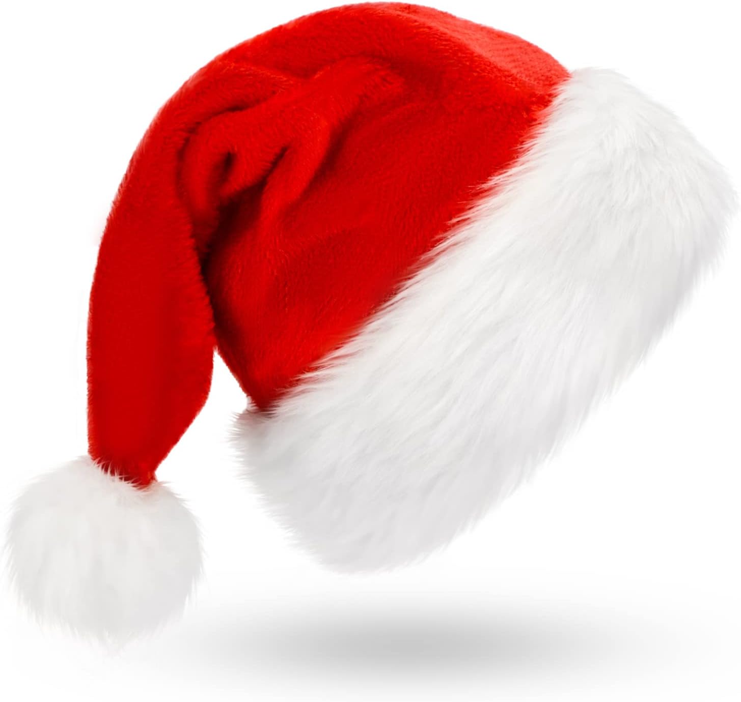 BOSONER Christmas Hats Santa Hat Adult: Xmas Hat Holiday for Adults, Unisex Velv...