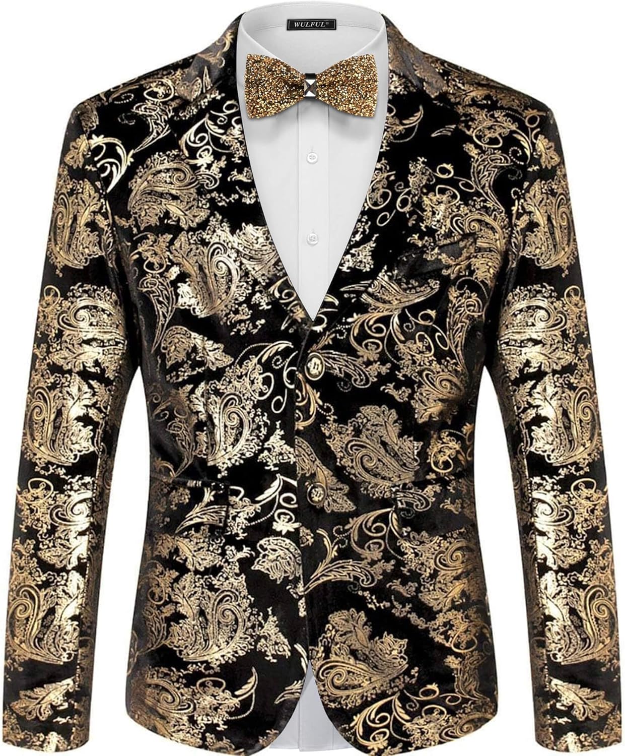 WULFUL Men's Blazer, Special Floral Suit Jacket Slim Fit, Stylish Blazer for Men...