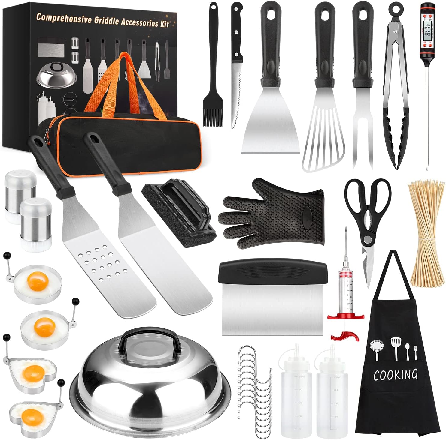 Griddle Accessories Kit, 135 Pcs Griddle Grill Tools Set for Blackstone and Camp...