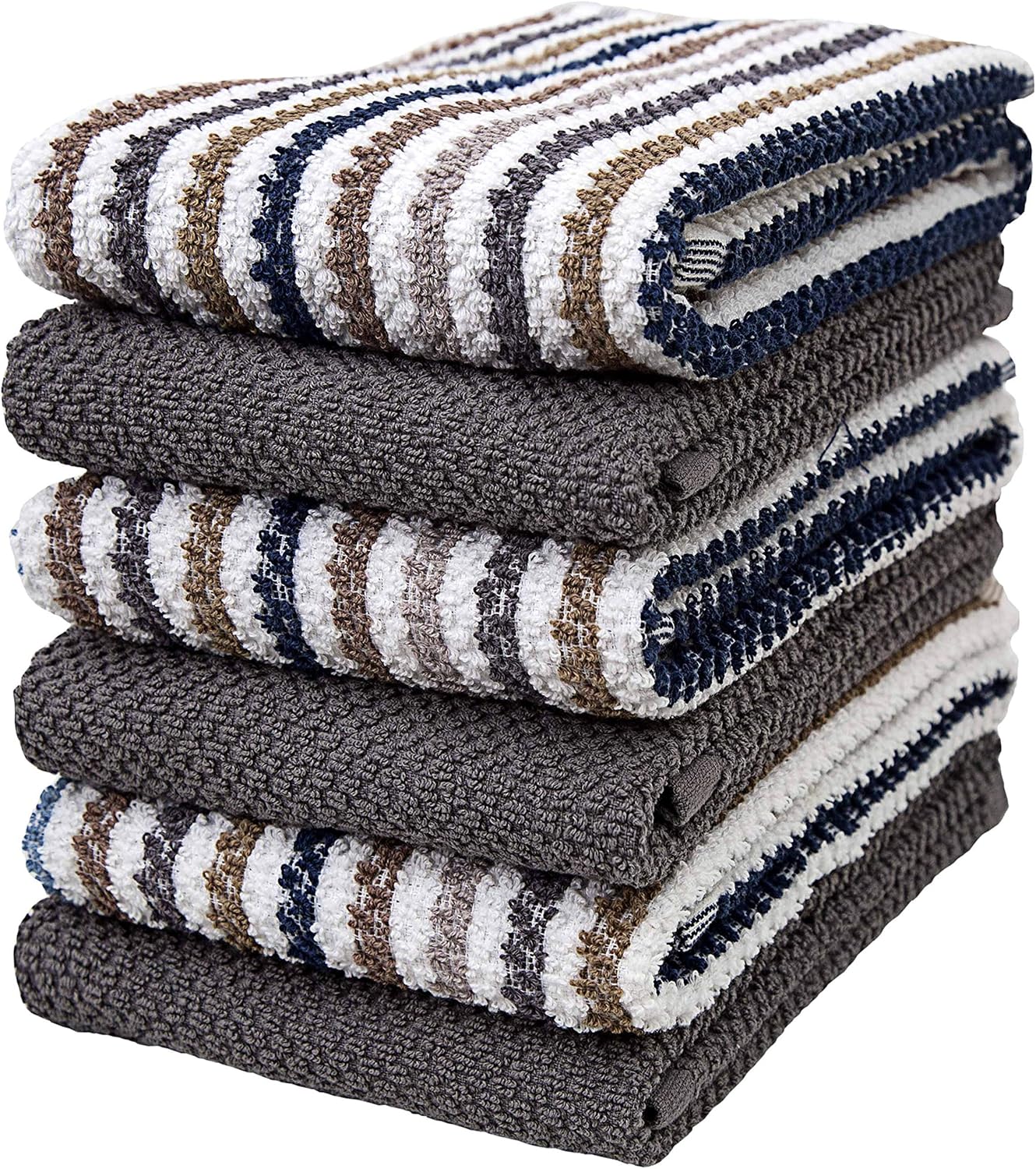 Premium Kitchen Towels (16”x 26”, 6 Pack) | Large Cotton Kitchen Hand Towels | P...