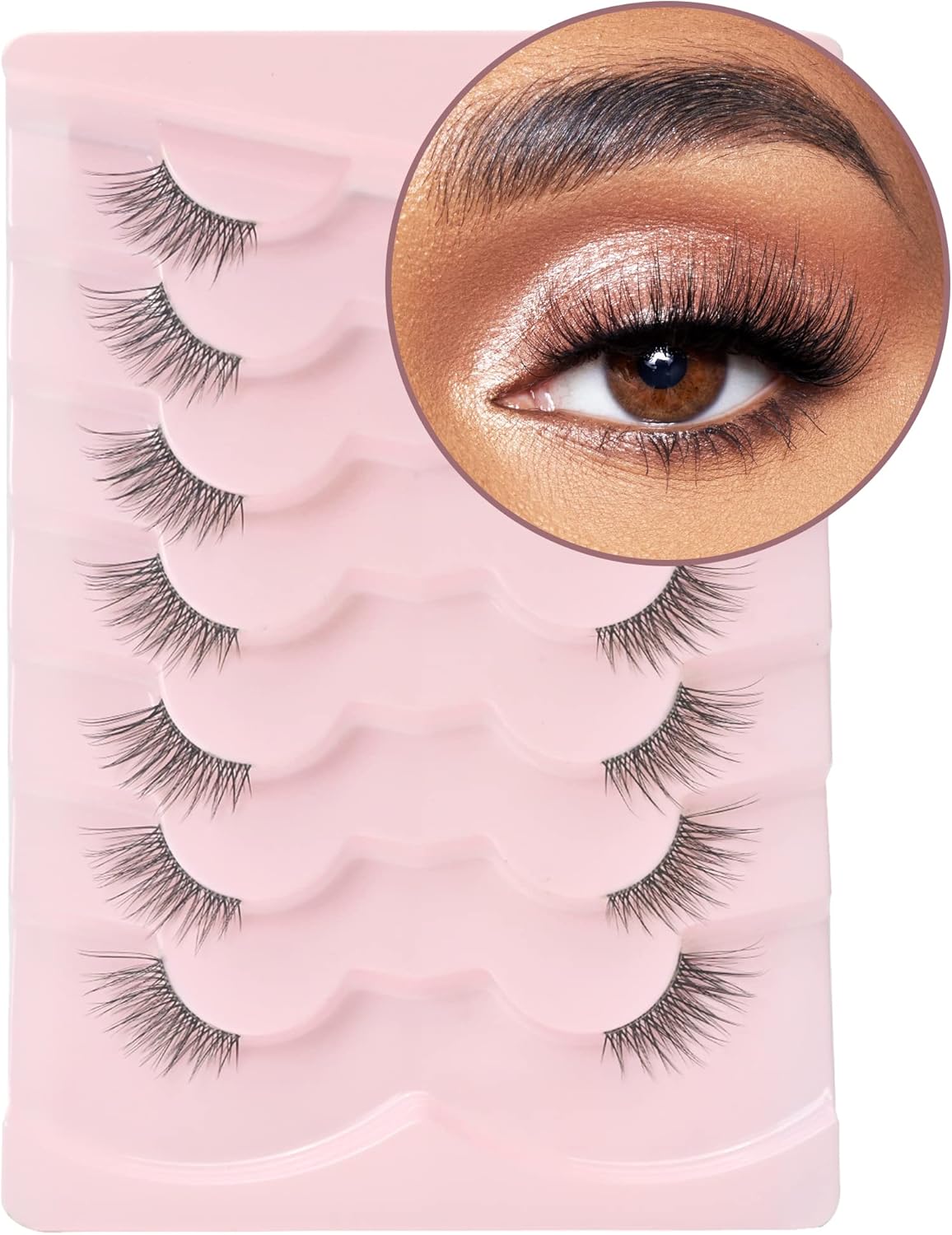 Onlyall Half Lashes False Eyelashes Natural Look Wispy Lashes Natural Half Eyela...