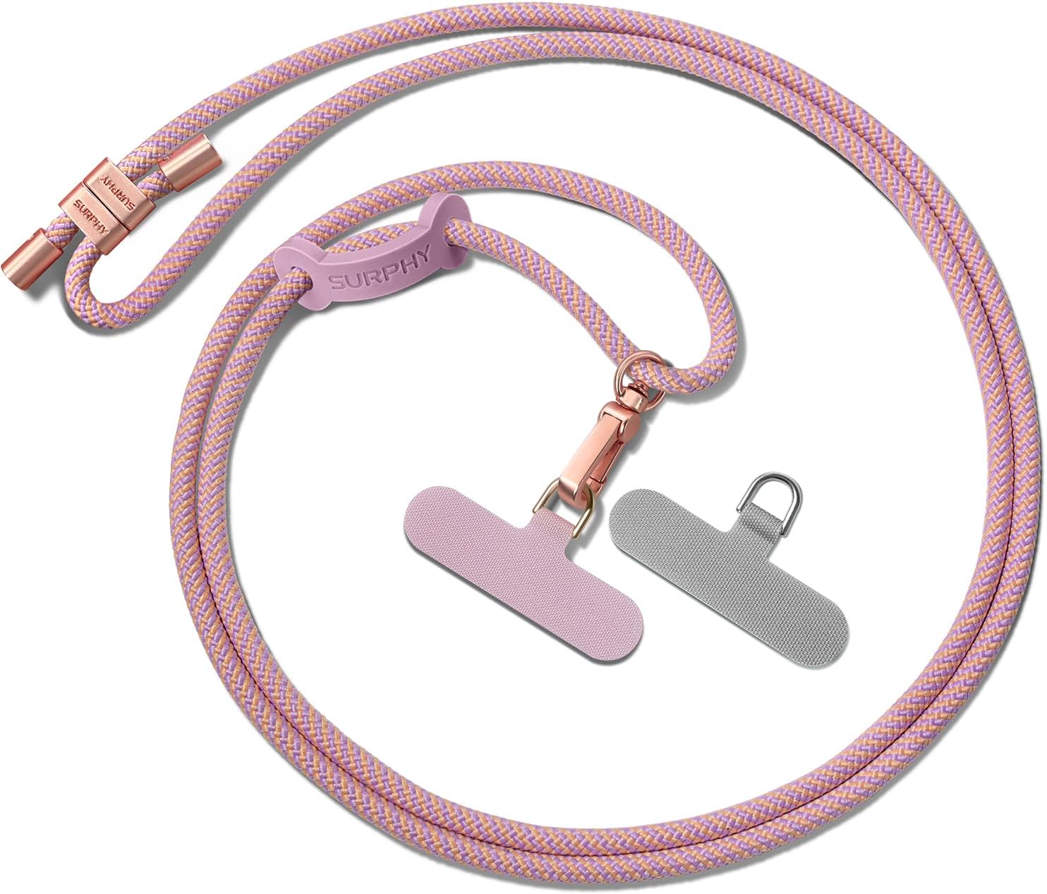 SURPHY Phone Lanyard Crossbody, Adjustable Cell Phone Lanyard with 2 Pack Phone...