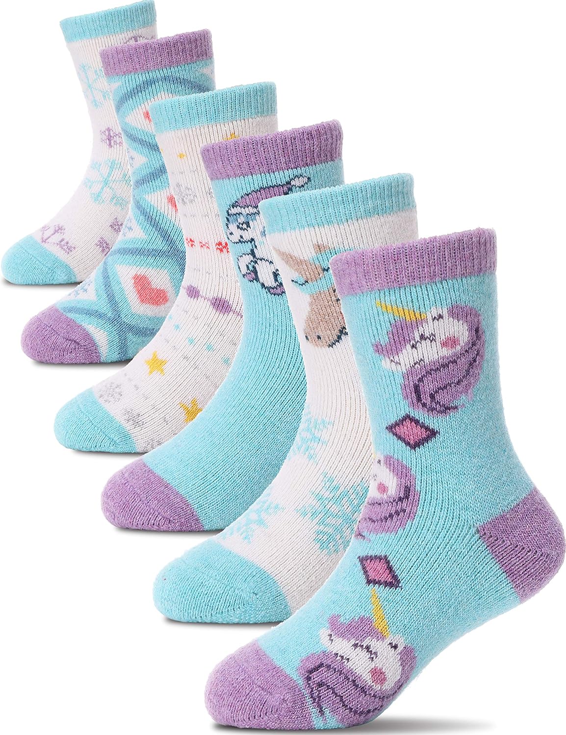 PROETRADE Thermal Merino Wool Socks for Kids Toddlers Girls Boys Warm Thick Walk...