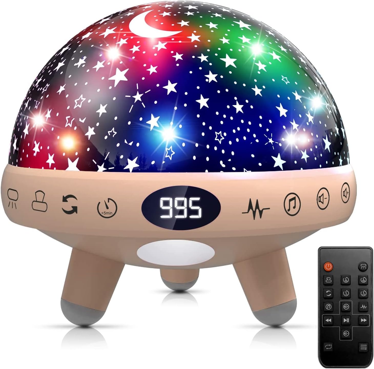 YACHANCE Baby Night Light Star Projector Night Light Projector for Kids Room wit...