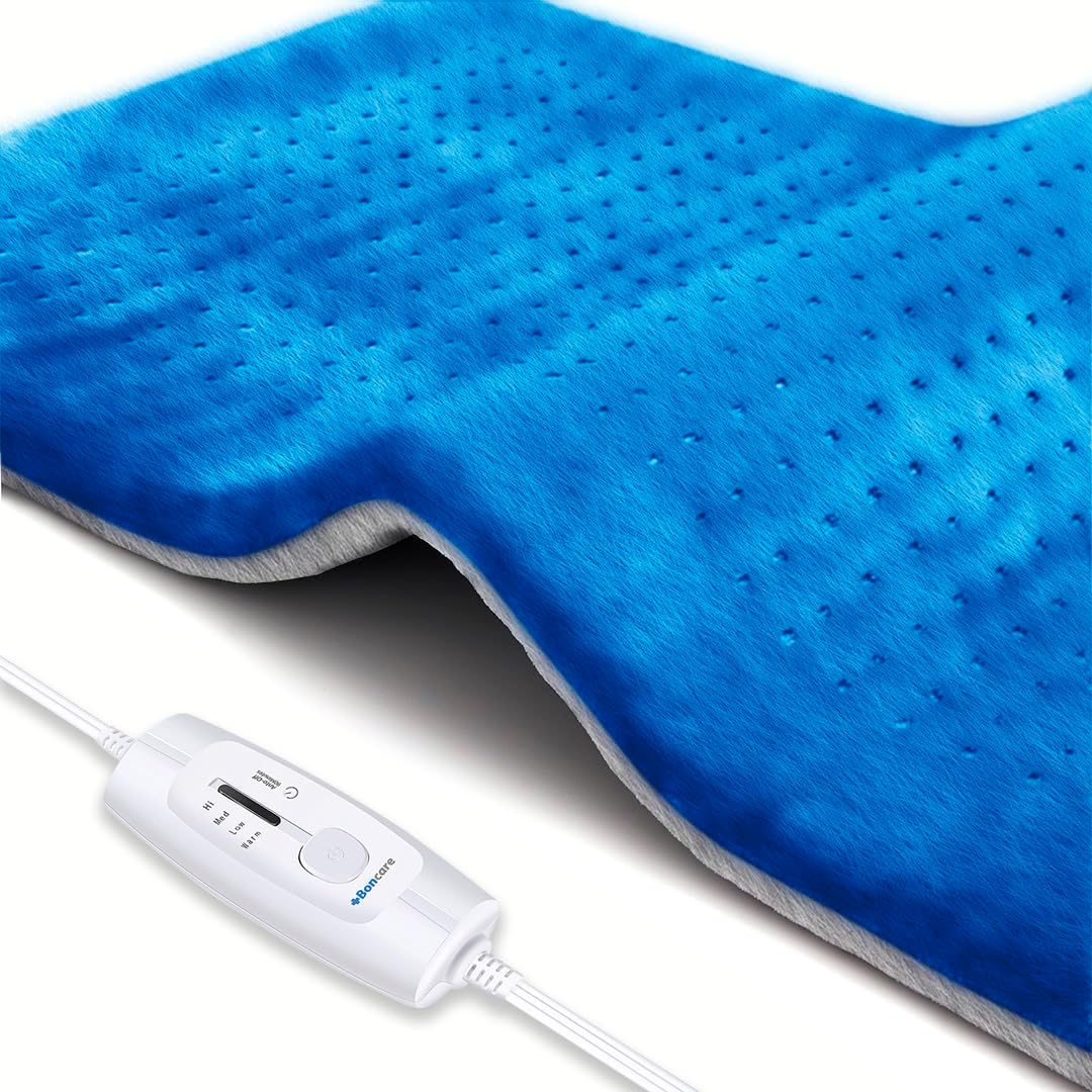 Boncare® Large Electric Heating Pad for Period Cramps and Back Pain Relief with...