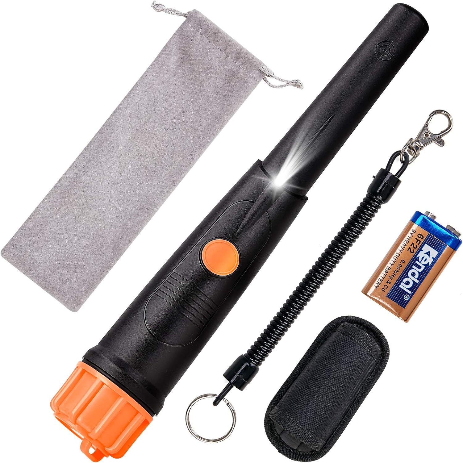 SUNPOW Metal Detector Pinpointer for Adults & Kids, IP68 Waterproof Handheld Pin...
