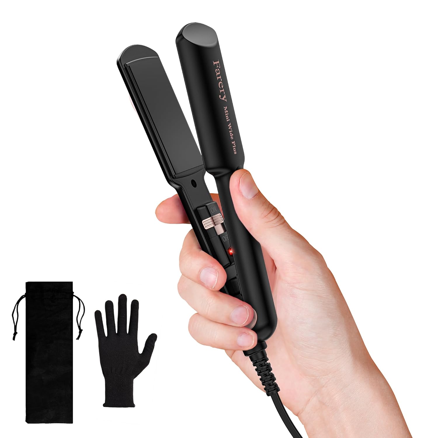 Portable Hair Straightener, 1.5 Inch Wider Plate Flat Iron for Short & Long Hair...