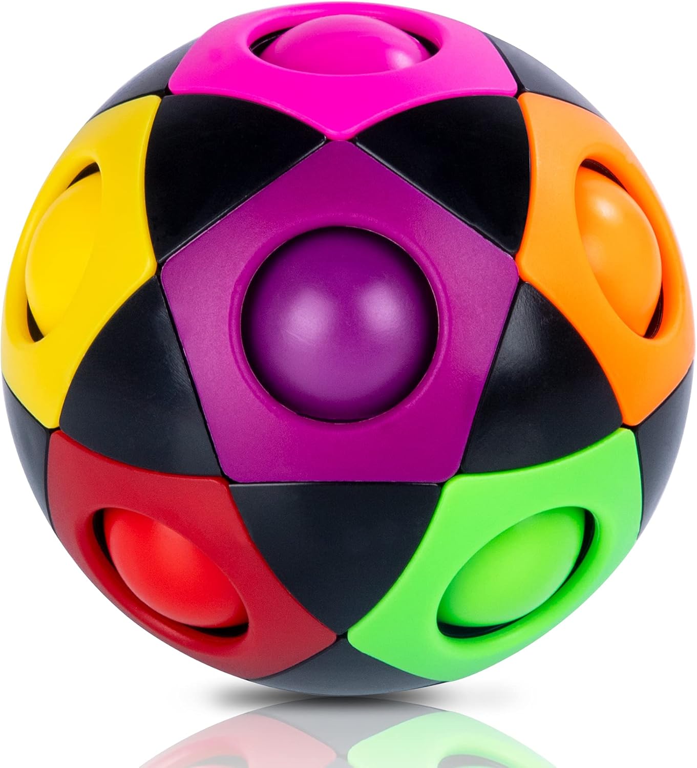 Coolzon Magic Rainbow Ball, New Version Puzzle Ball Magic Ball Speed Cube 3D Puz...