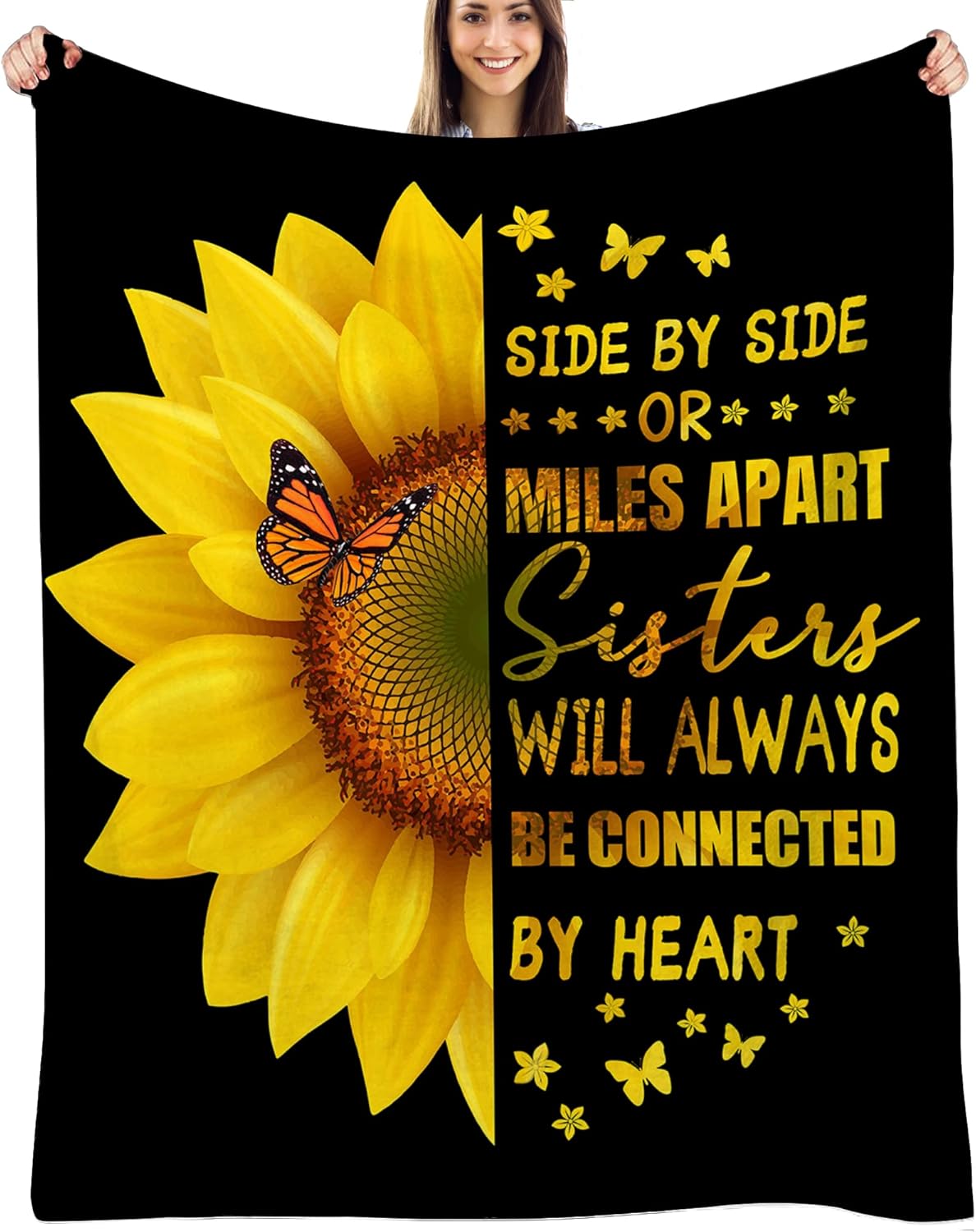Sister Gifts Blanket,Sisters Gifts from Sister,Sister Birthday Gifts from Sister...