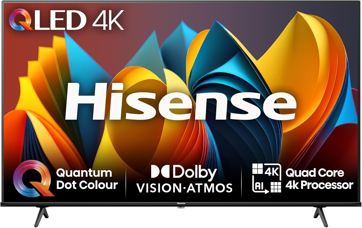Hisense 75 Inch 4K QLED Smart TV 75E7NQTUK - Quantum Dot Colour, 4K AI Processor...