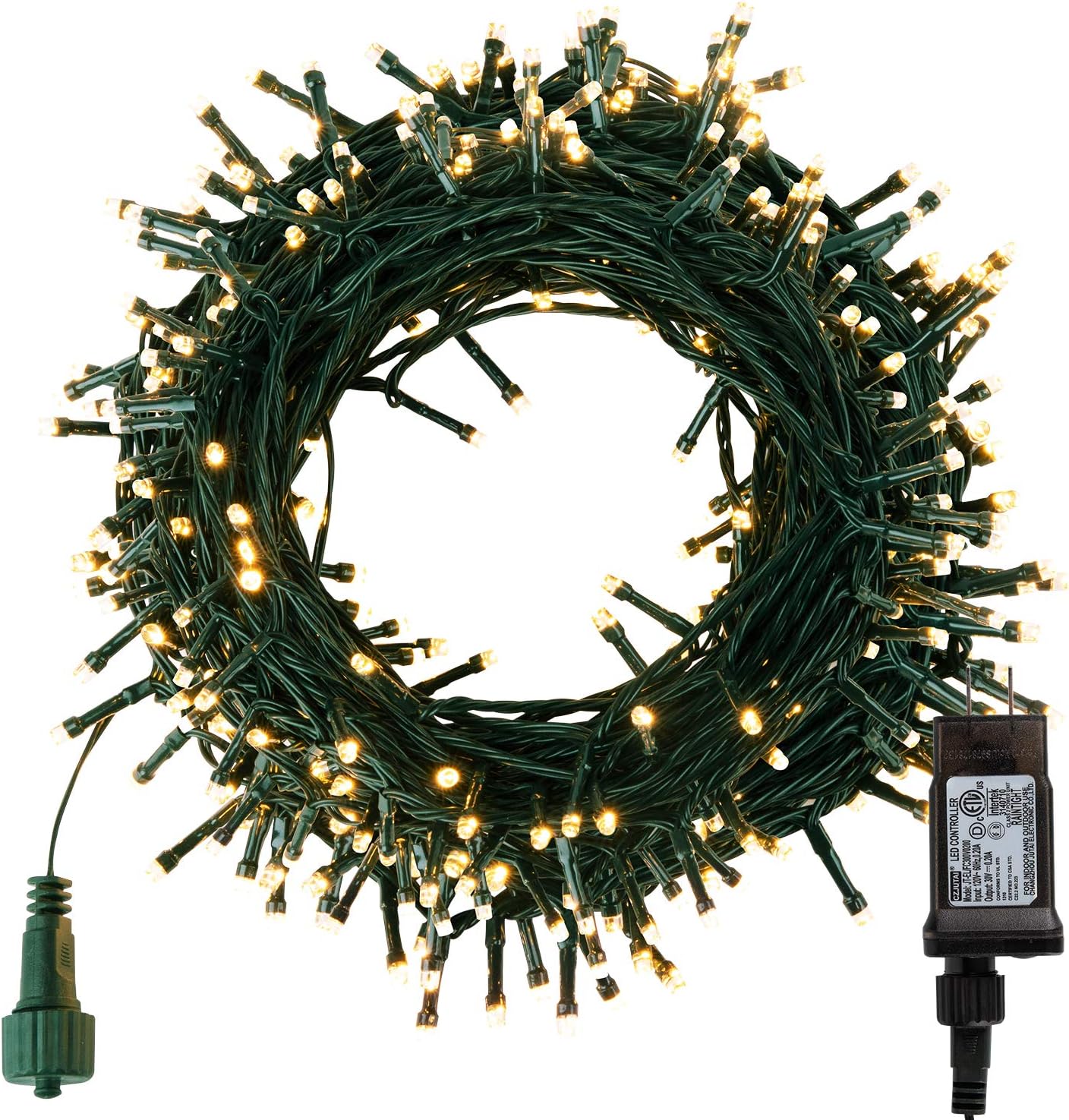 Christmas Tree Lights Outdoor, 168Ft 600 LED Twinkle Fairy Lights String Lights...