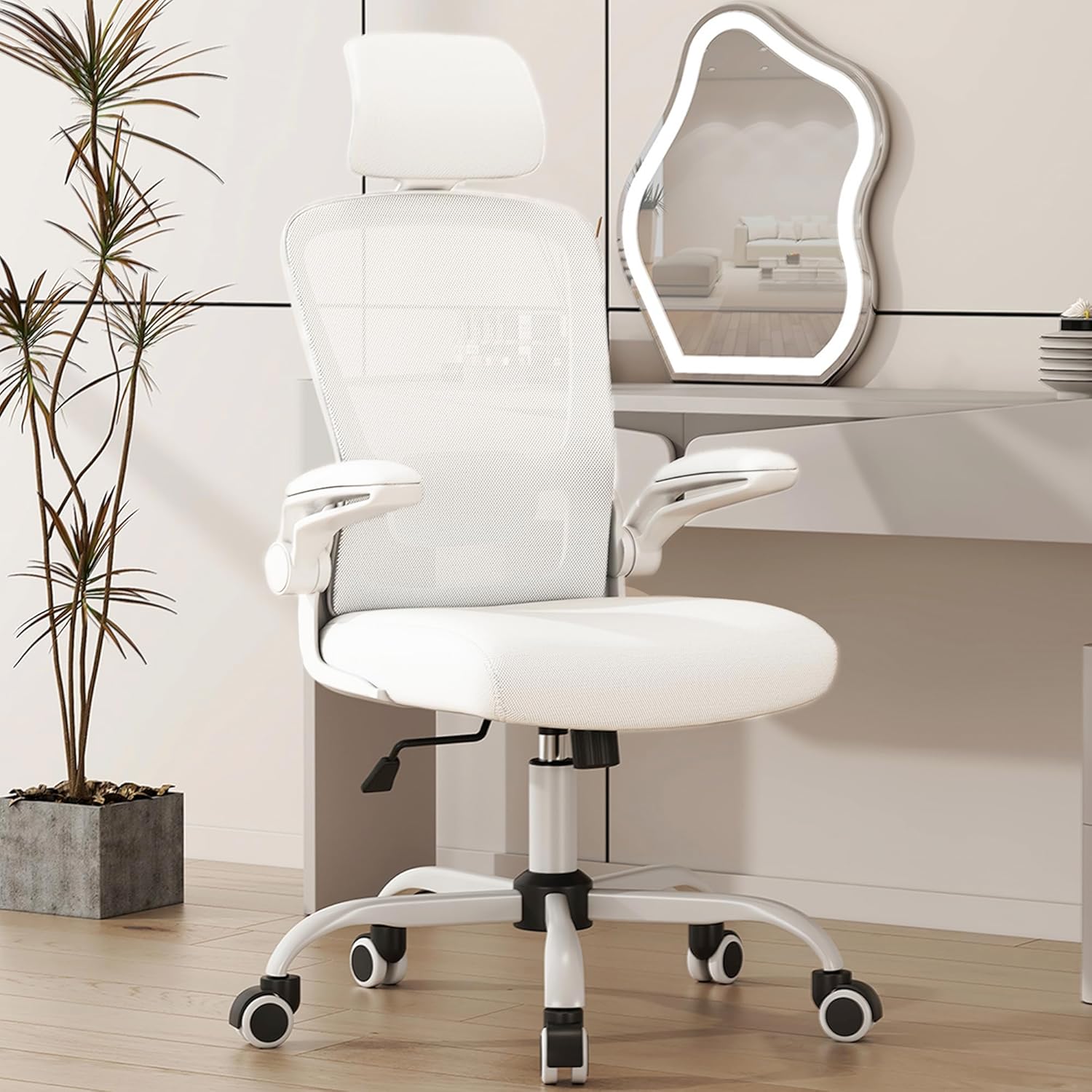 Mimoglad Office Chair, High Back Ergonomic Desk Chair with Adjustable Lumbar Sup...