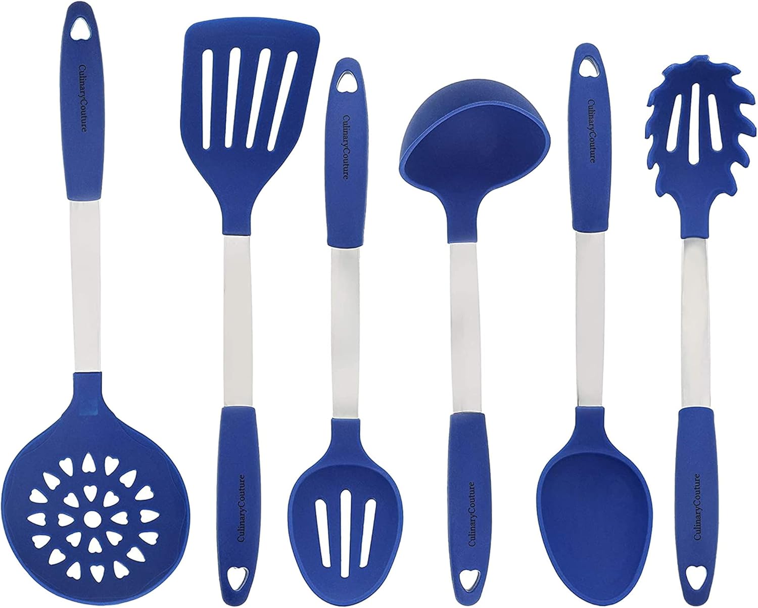 Culinary Couture 6-Piece Stainless Steel, High-Quality Kitchen Utensil Set, Spec...