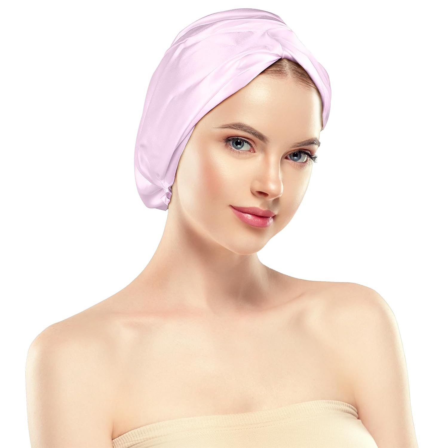CAAIR Silk Bonnet for Sleeping, 22 Momme Grade-6A 100% Pure Mulberry Silk Bonnet...