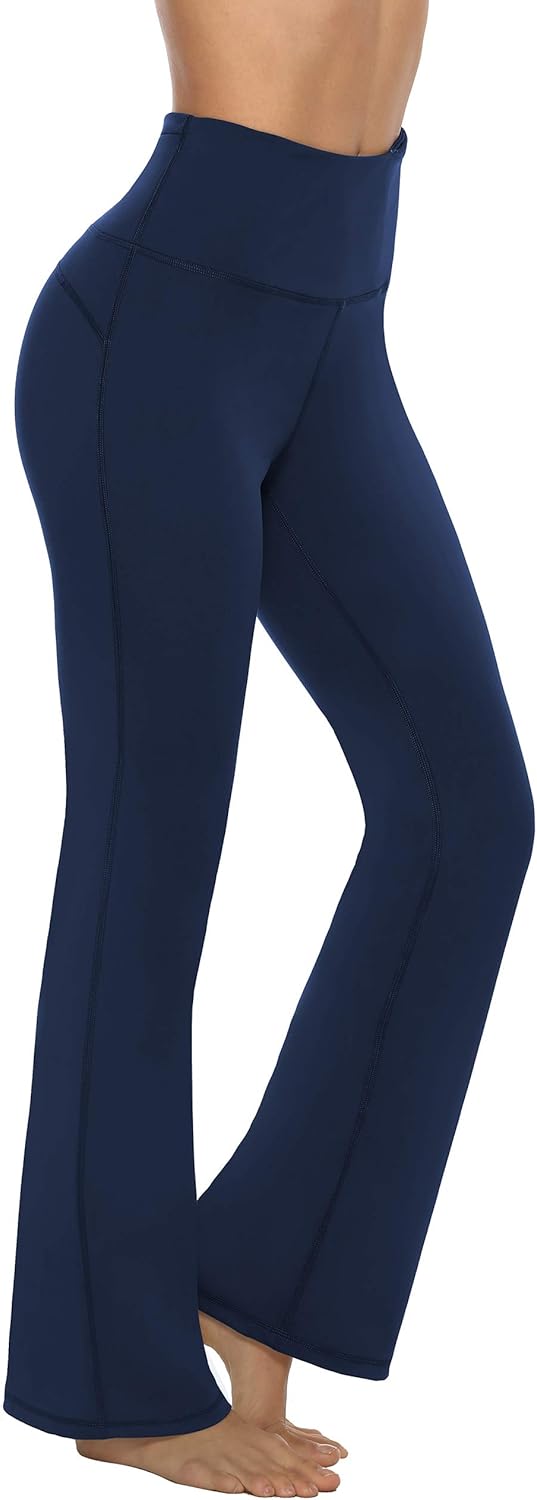 AFITNE Bootcut Yoga Pants for Women, High Waist Flared Leggings with Pockets Wid...