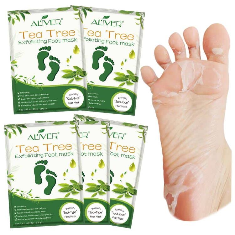 Foot Peel Mask - 5Pack, Exfoliating Foot Care Mask...