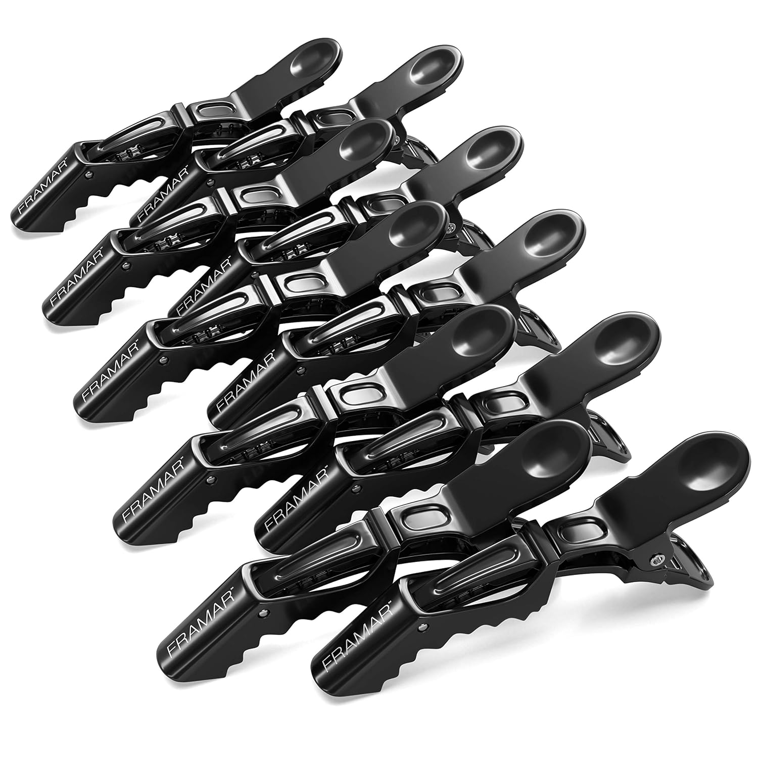 FRAMAR Black Hair Clips 10 pcs, Hair Clips For Women, Premium Hair Clip, Alligat...