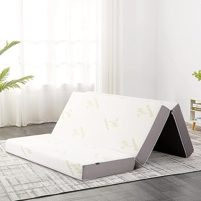 Inofia Single Folding Mattress, 15cm Thick Foldable Mattress with Comfort Memory...