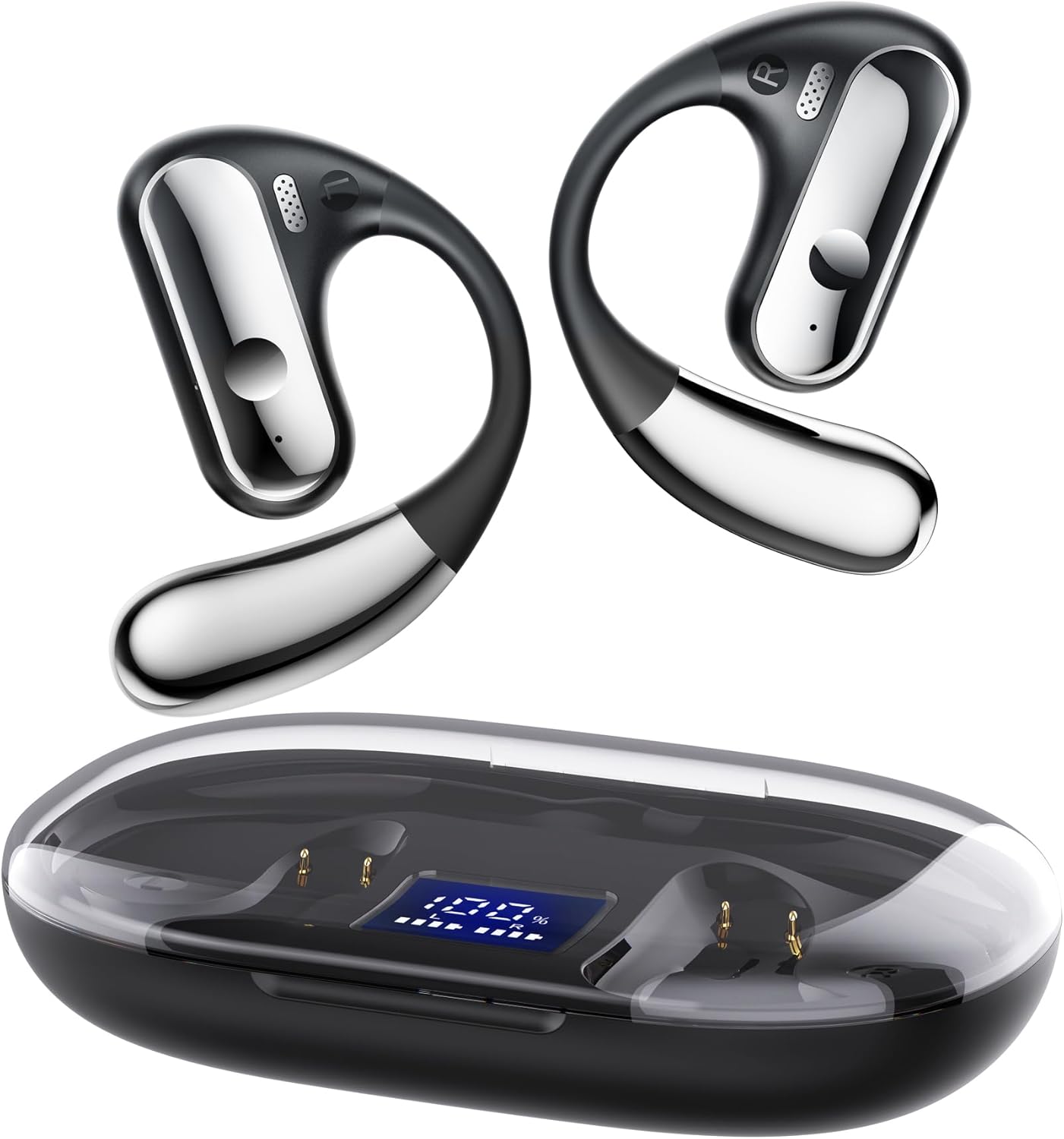 Open Ear Headphones - Wireless Earbuds, 5.3 Bluetooth Earphones for Running, Erg...