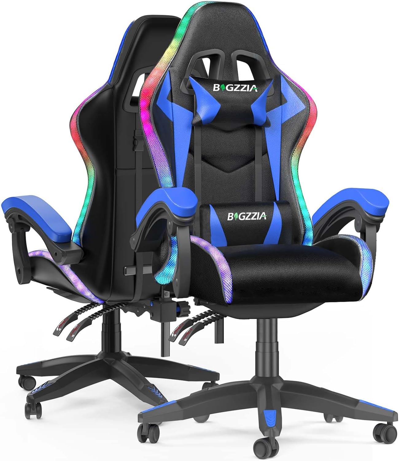 Racingreat Gaming Chair with Led Lights, Video Game Chair, Ergonomic RGB Gaming...
