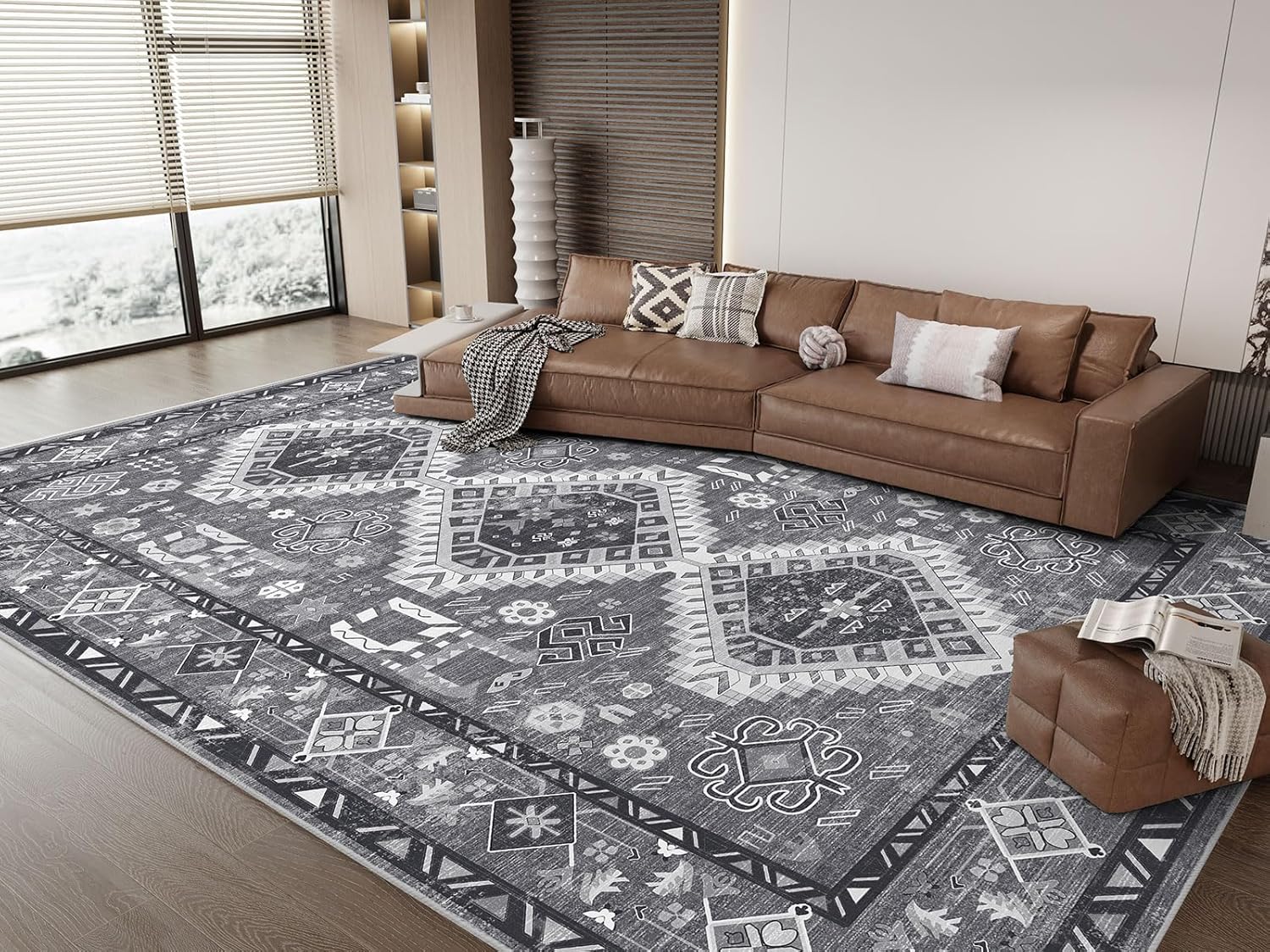 Vamcheer Washable Rugs Area Rugs - 6x9 Washable Area Rugs for Living Room Bedroo...