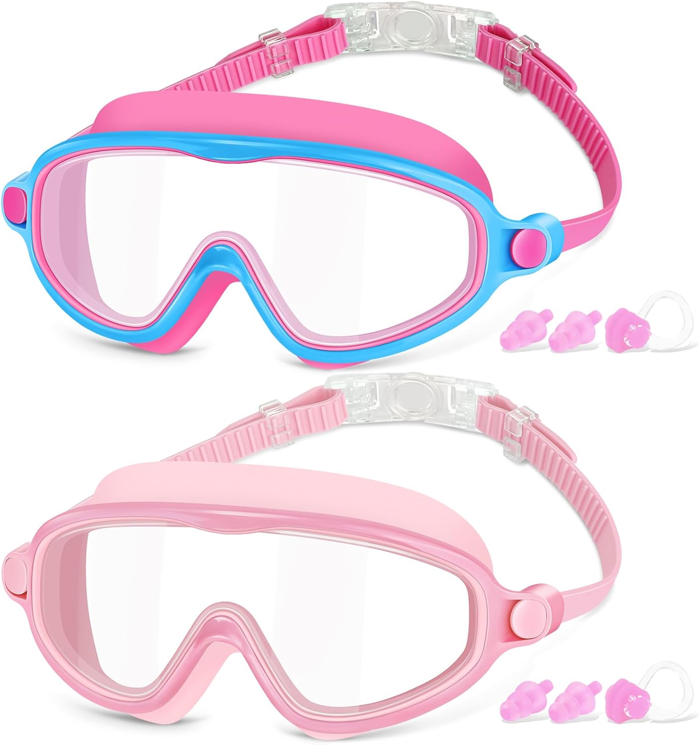 COOLOO Kids Swimming Goggles, 2 Pack Kids Swim Goggles Junior Children Girls Boy...