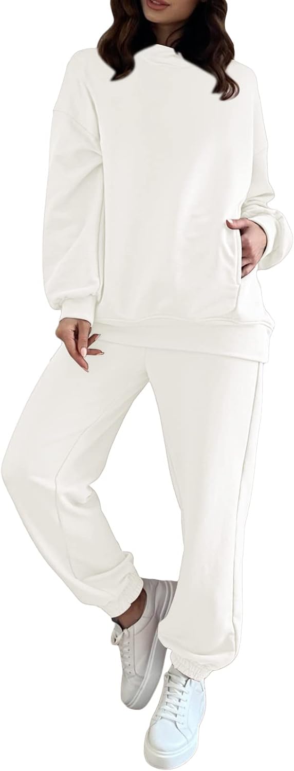Fixmatti Women Hoodies Tracksuit Long Sleeve Sweatshirts Jogger Pant 2 Piece Out...