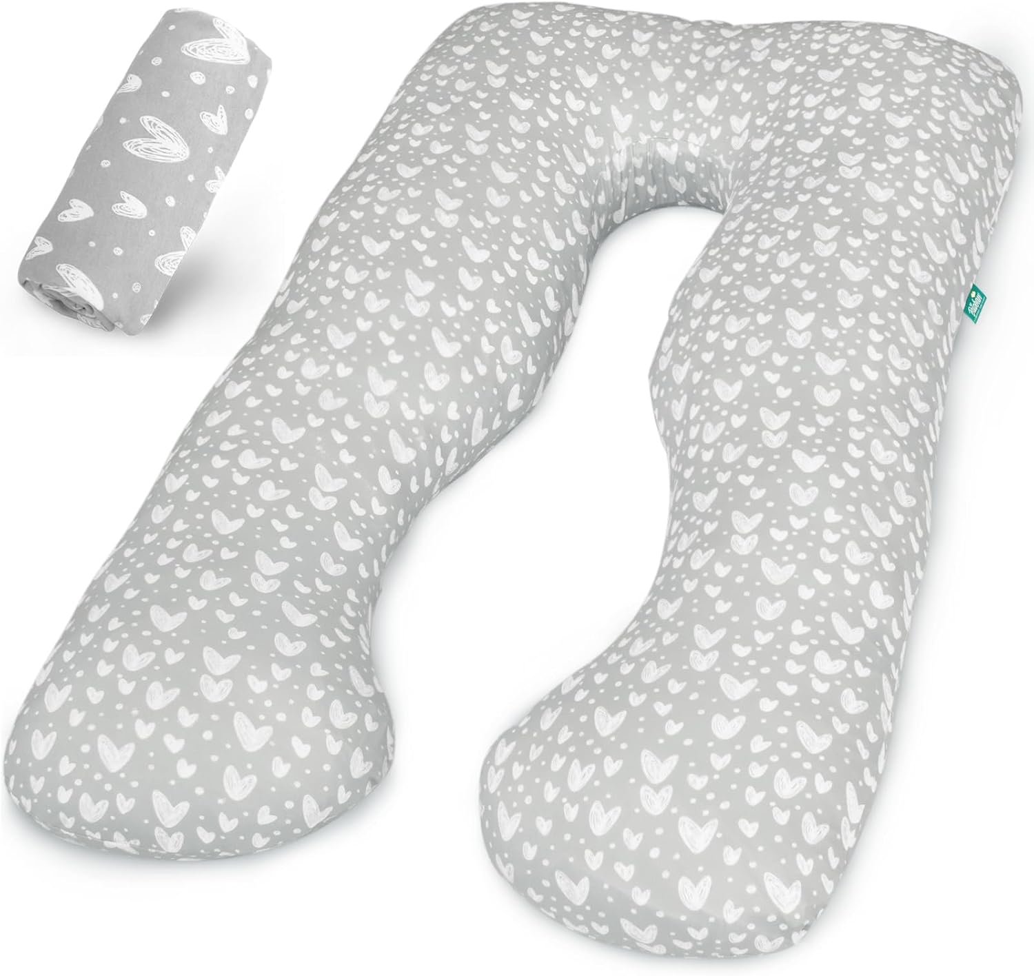Pregnancy Pillow Cover U-Shaped, Super Soft Replacement Cover Fits Most 55/57 In...