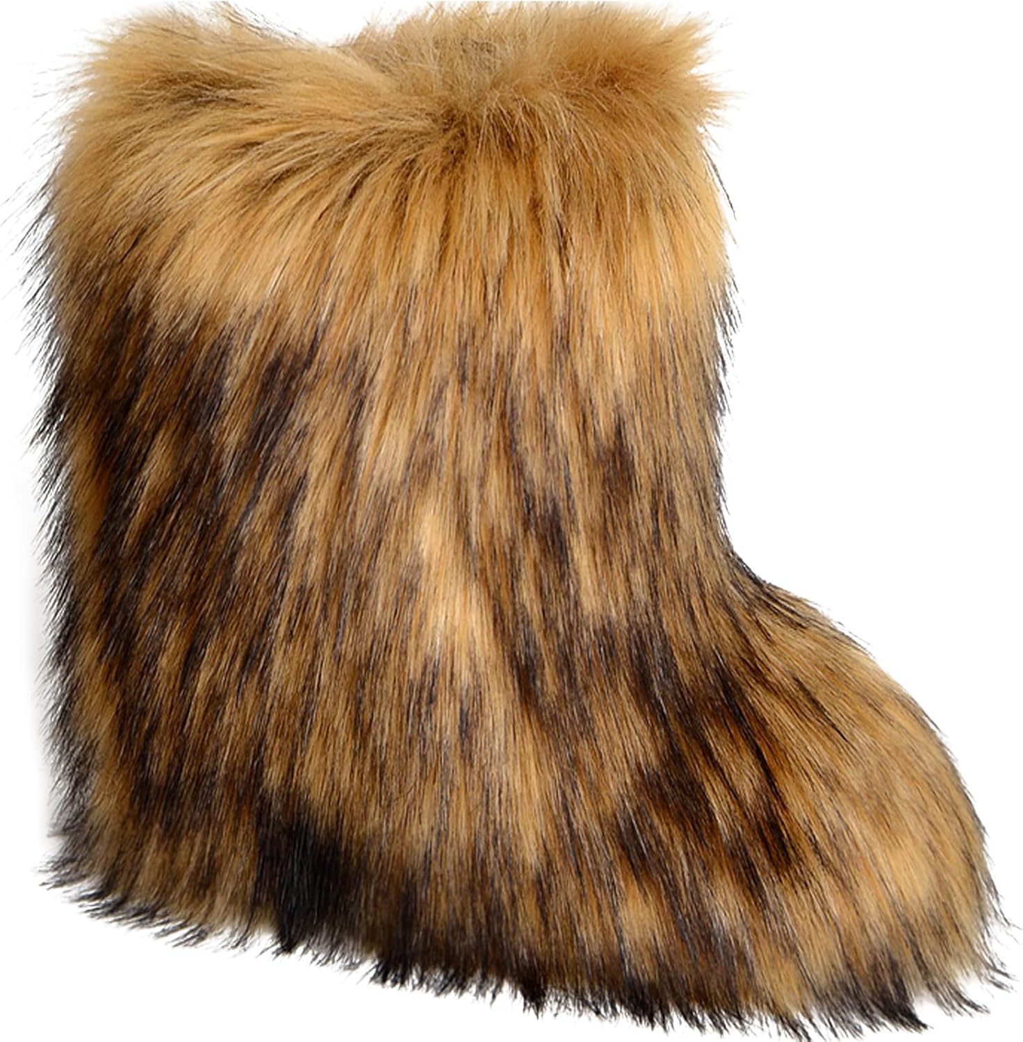 Valpeak Snow Boots for Women 2024 Furry Boots Winter Knee High Flat Heel Fluffy...