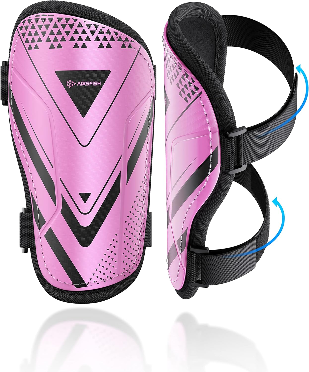 Shin Pads Boys Certified Airsfish Kids Shin Pads with Ankle Protection,High Stre...
