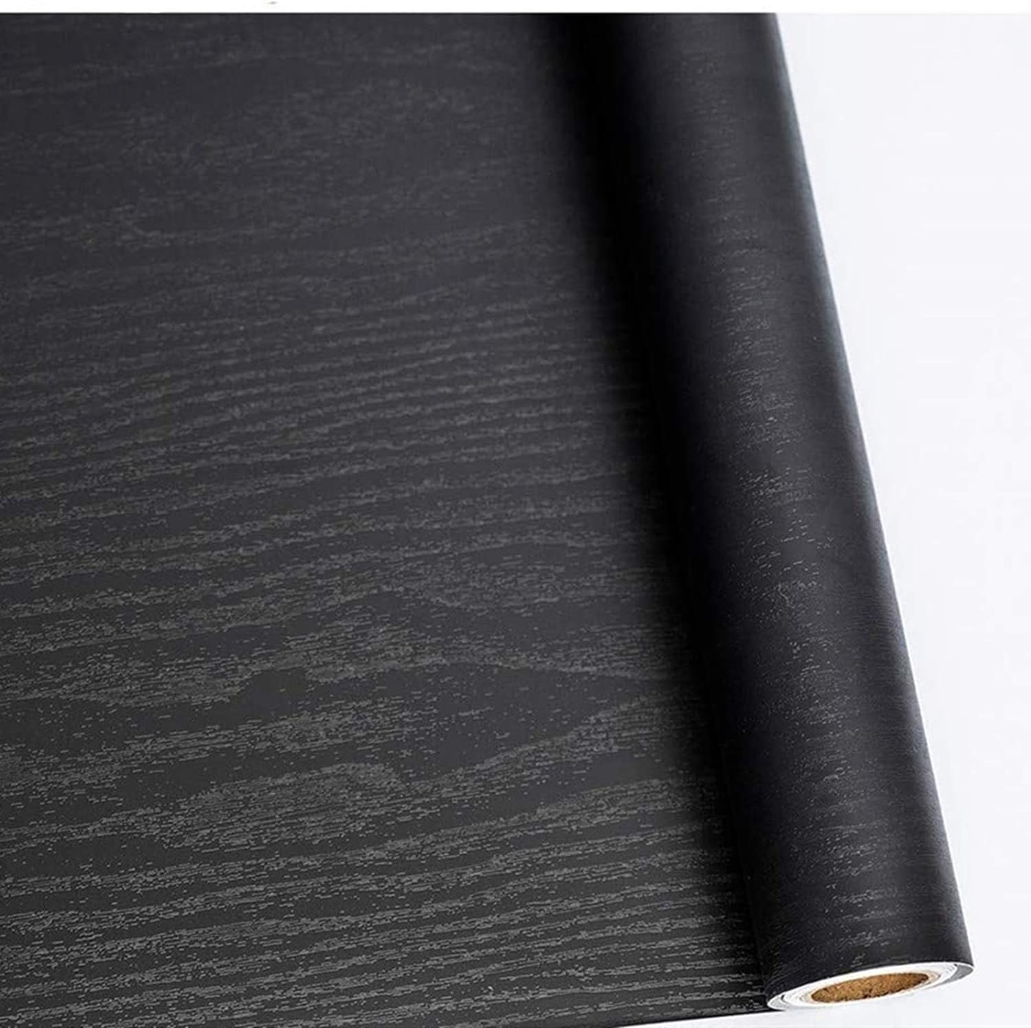 Abyssaly Black Vinyl Wrap, Special Self Adhesive Wallpaper for Furniture, Innova...