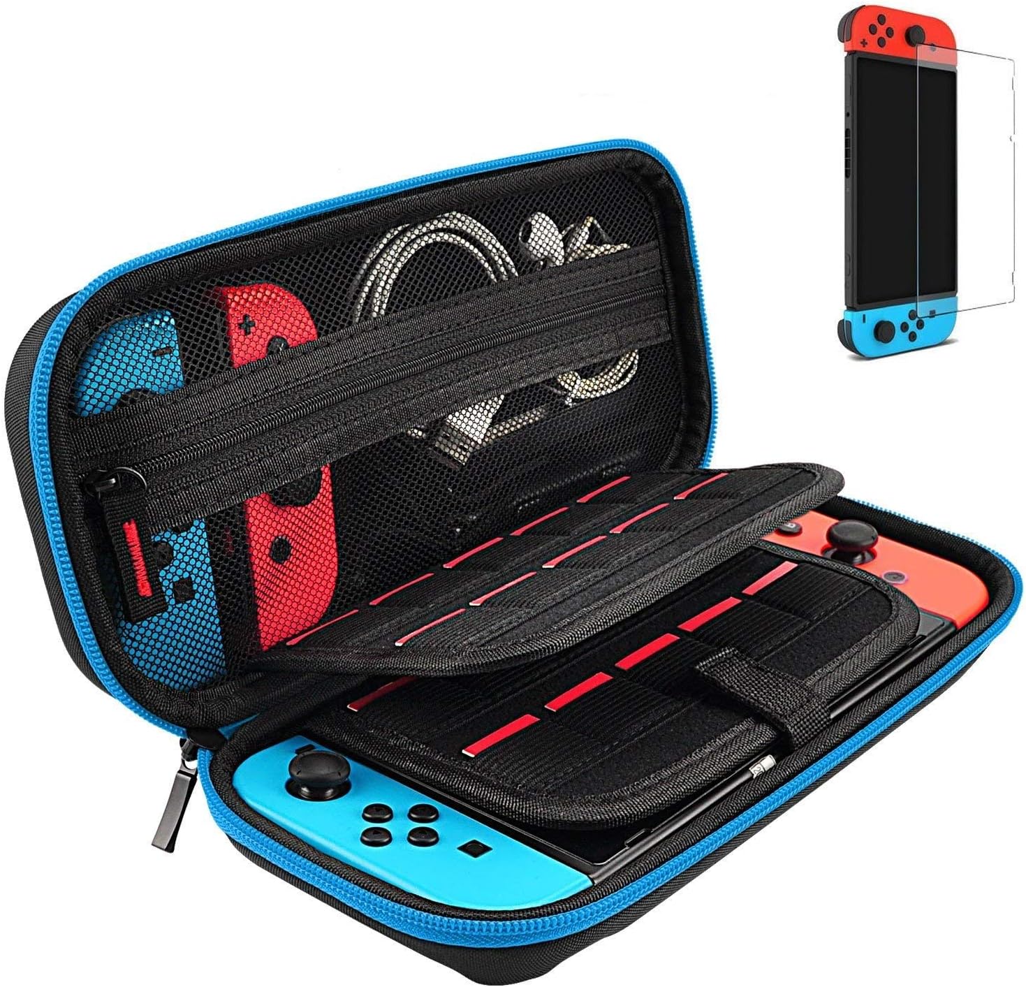 daydayup Switch Case and Tempered Glass Screen Protector Compatible with Nintend...