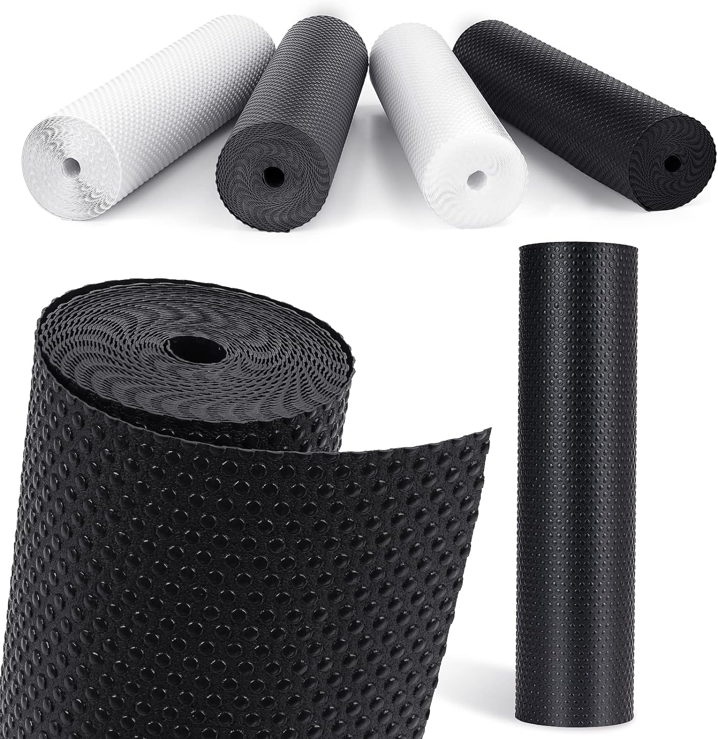 MooiFun Drawer Liners, Waterproof Shelf Liner, Anti-Slip Non-Adhesive BPA Free K...