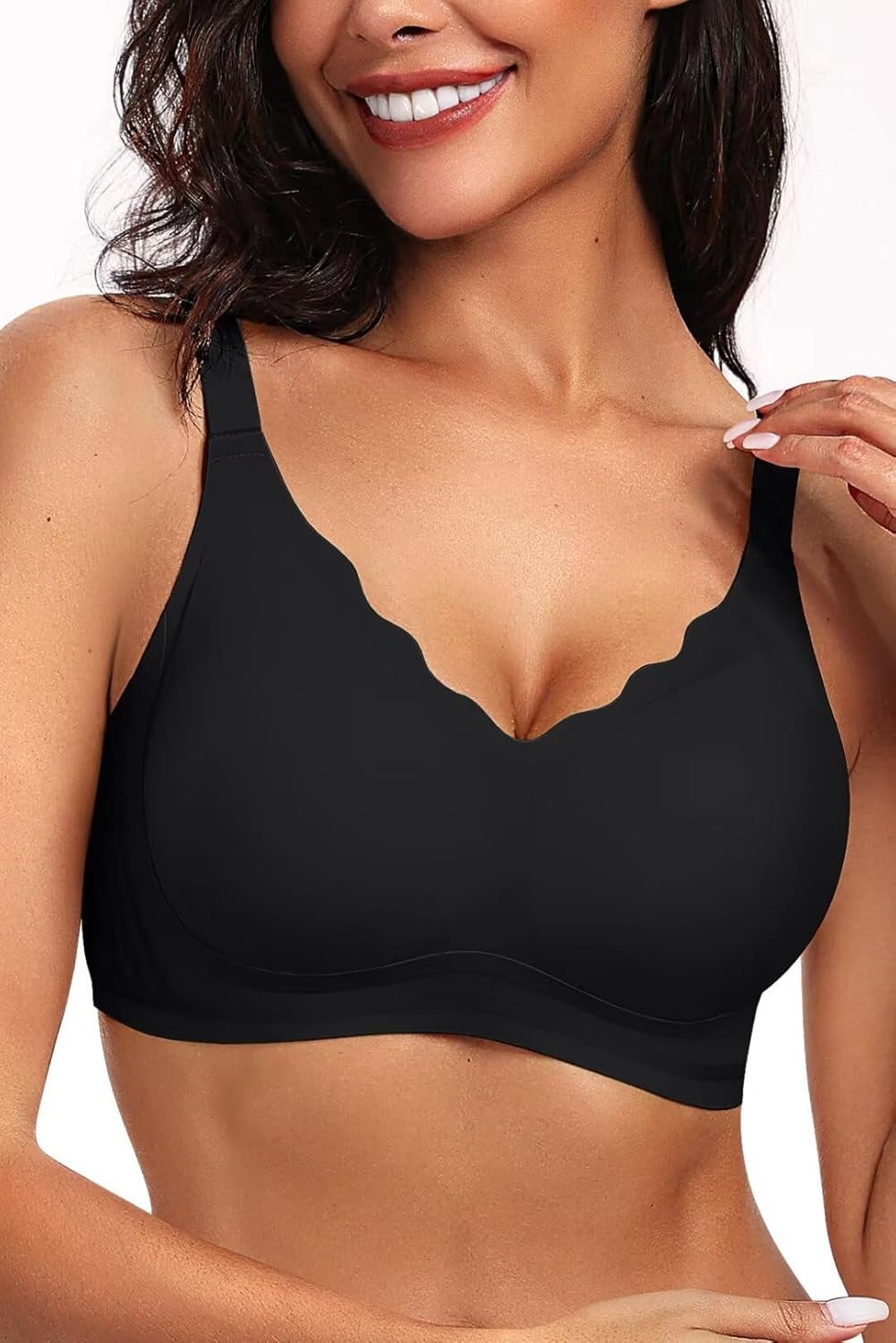 Vertvie Women's Seamless Bra, Special Wireless Bra No Underwire, Innovative Push...