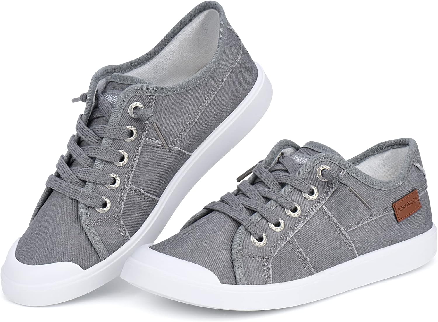JENN ARDOR Womens Comfortable Elastic Shoes Stylish Canvas Fashion Sneakers Cute...