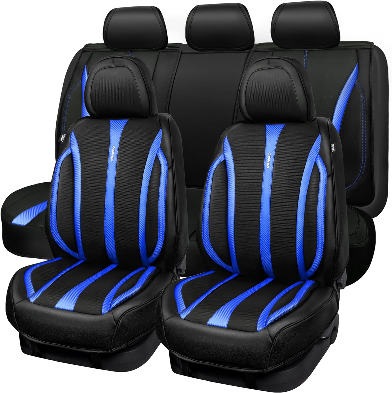 CAR PASS Leather Car Seat Covers, Special Automotive Seat Covers, Breathable Wat...