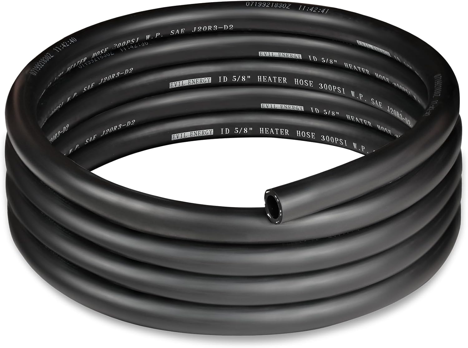 EVIL ENERGY 5/8" Heater Hose Coolant Radiator Straight 100PSI SAE 20R3 10FT Blac...