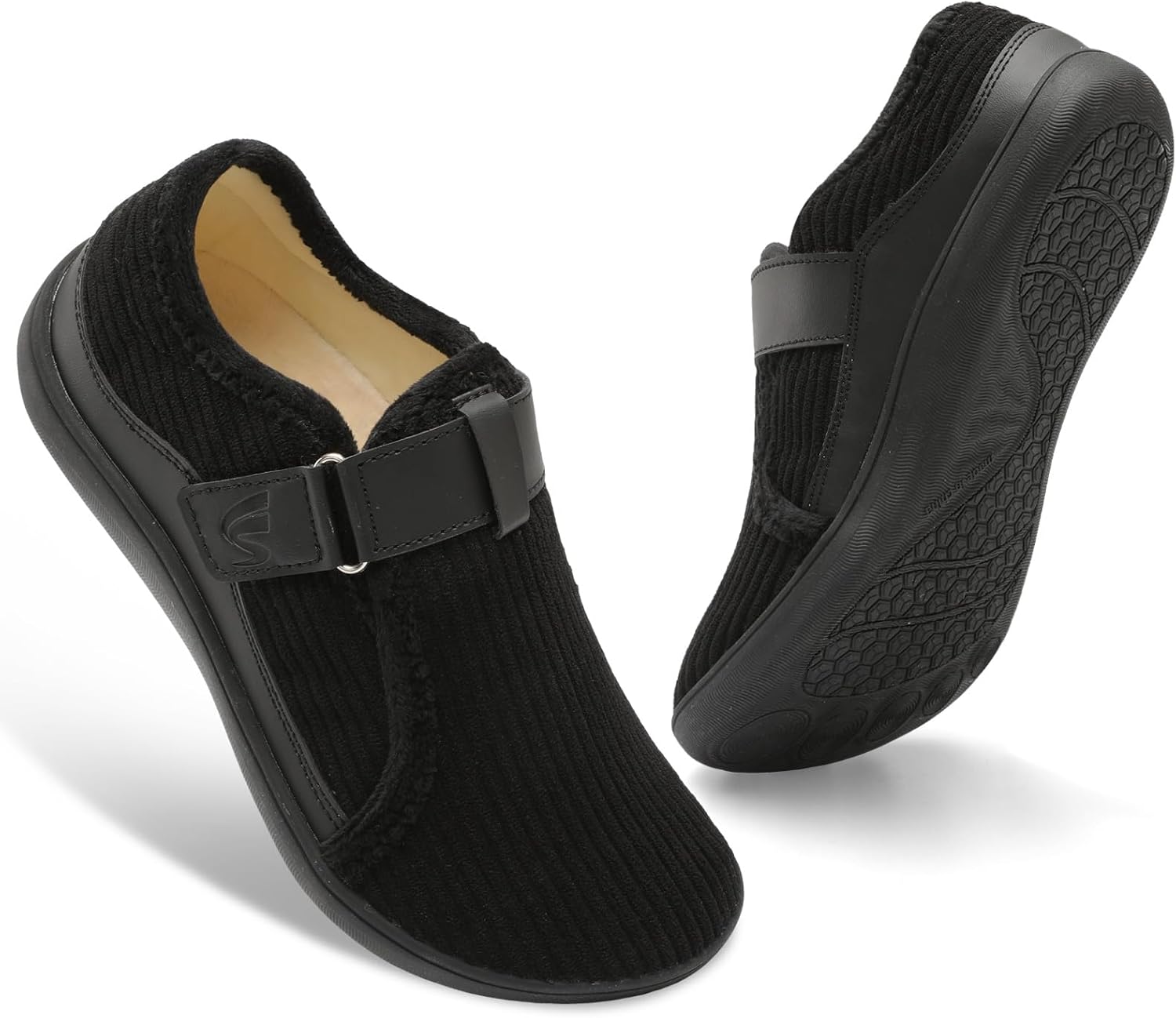 Spesoul Wide Womens Slippers Adjustable House Shoes Indoor Outdoor Barefoot Slip...