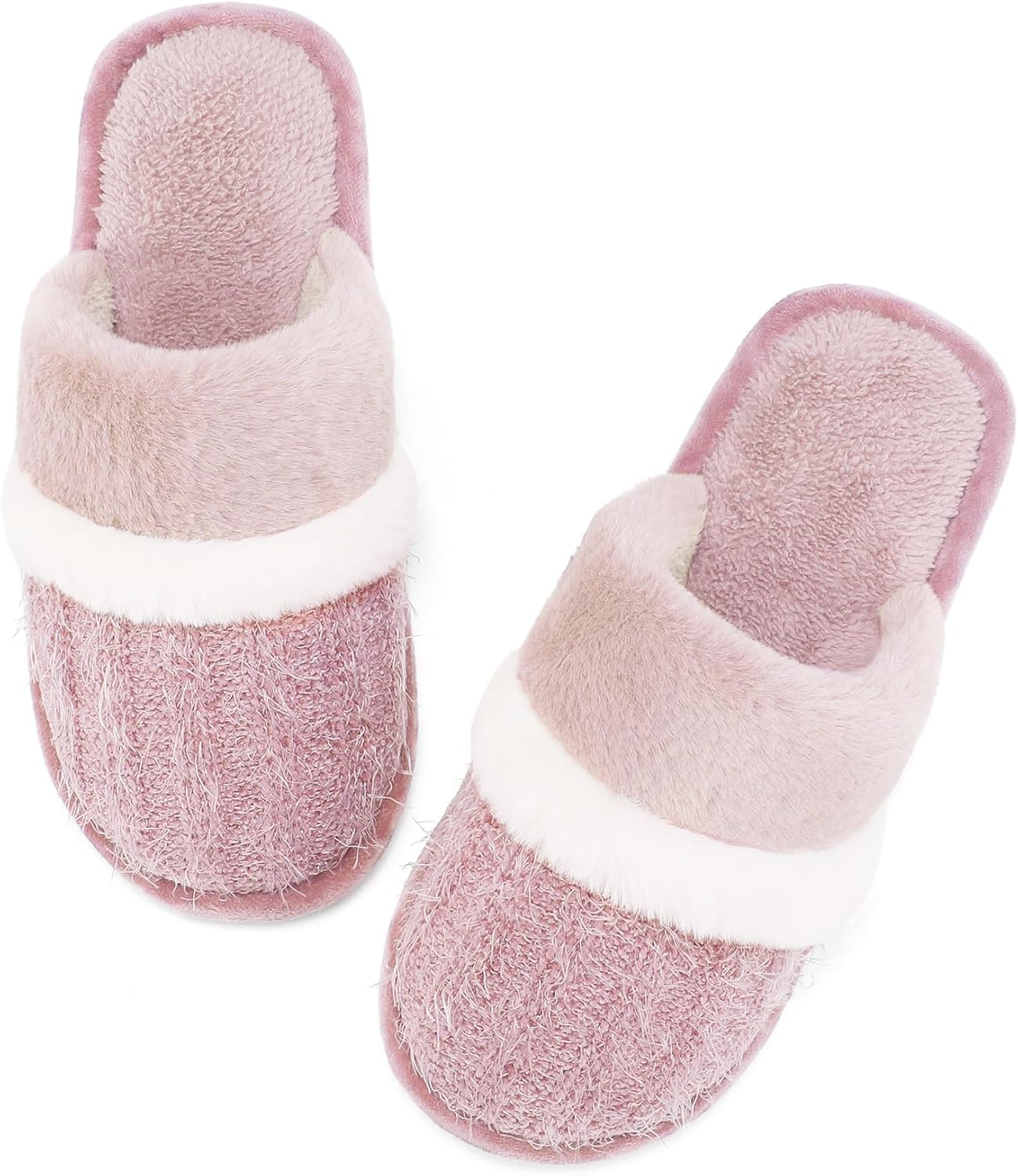 MAXTOP Slippers for Women Soft Plush House Slippers with Cozy Memory Foam Slip-o...