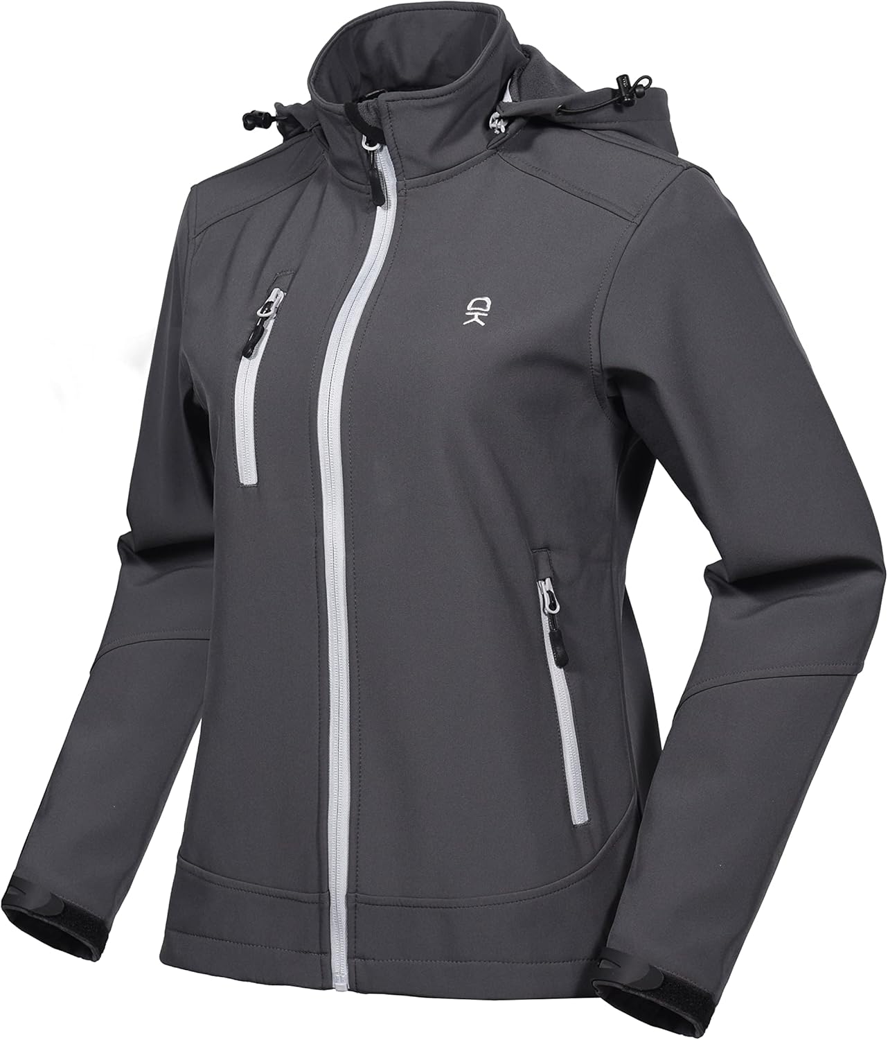 Little Donkey Andy Women’s Softshell Jacket, Ski Snowboarding Jacket with Remova...