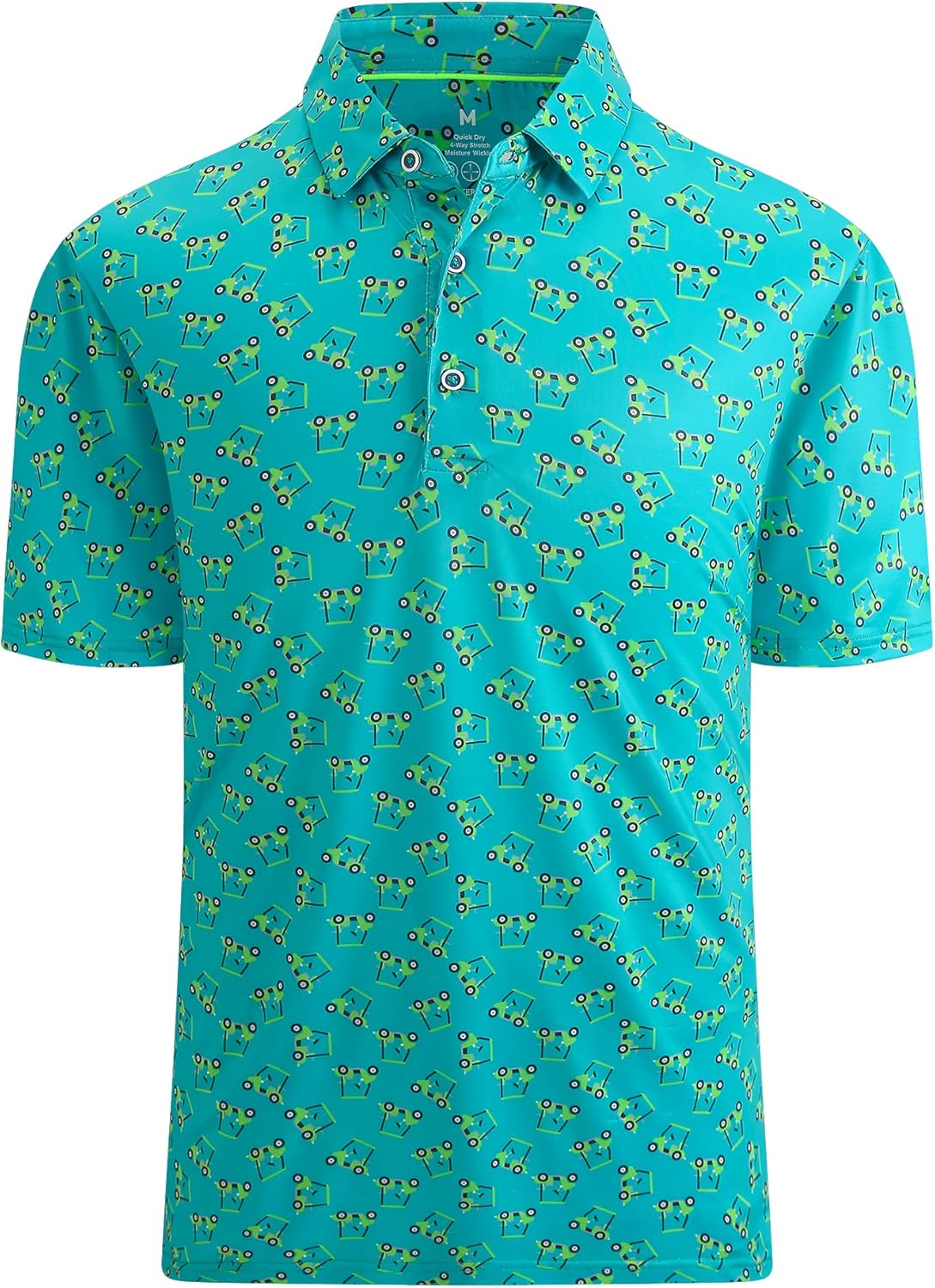 Mens Golf Shirts Short Sleeve Moisture Wicking Dry Fit Performance Athletic Polo...