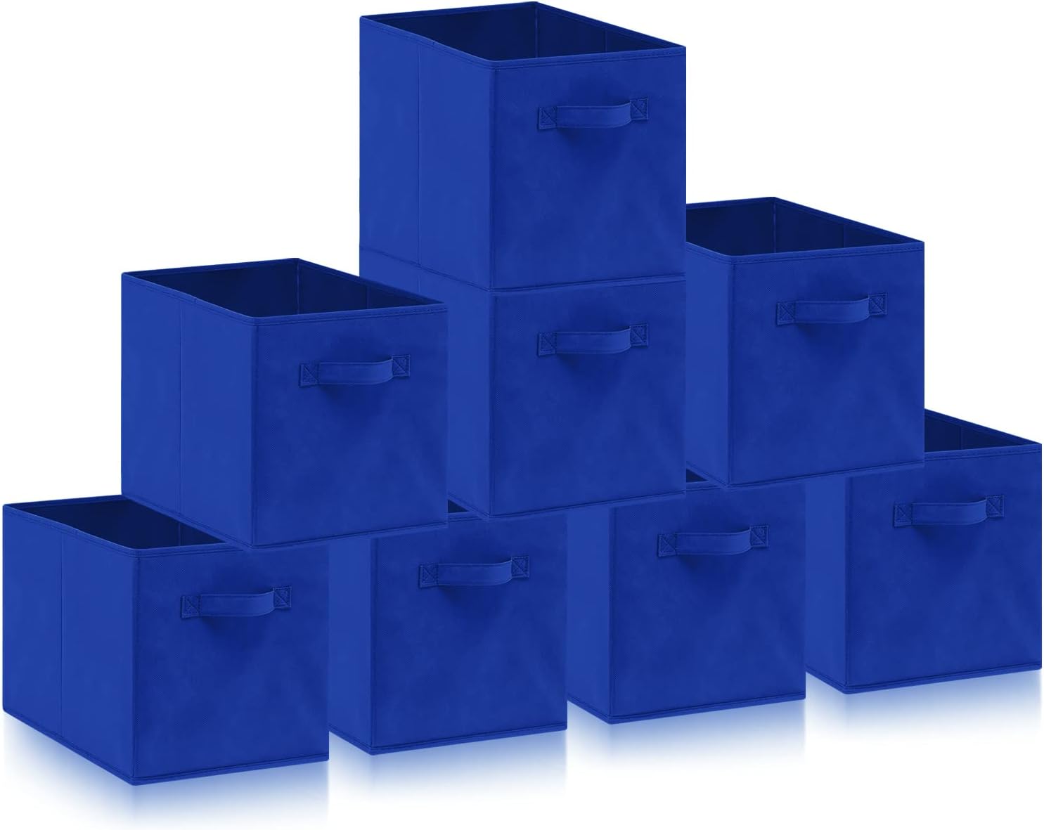 Amazing Tour 8 PCS Cube Storage Boxes 33x38x33 Foldable Fabric with Handles Coll...