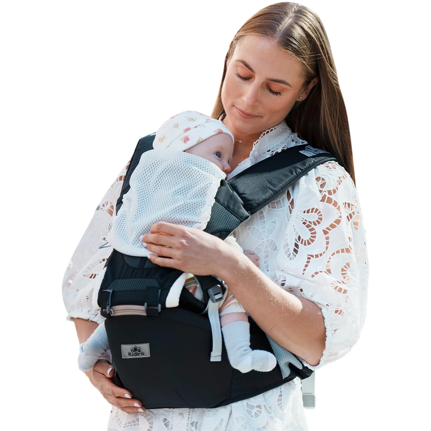 Baby Carrier, KIDIRA 6-in-1 Ergonomic Baby Carrier Newborn to Toddler for 7-50lb...