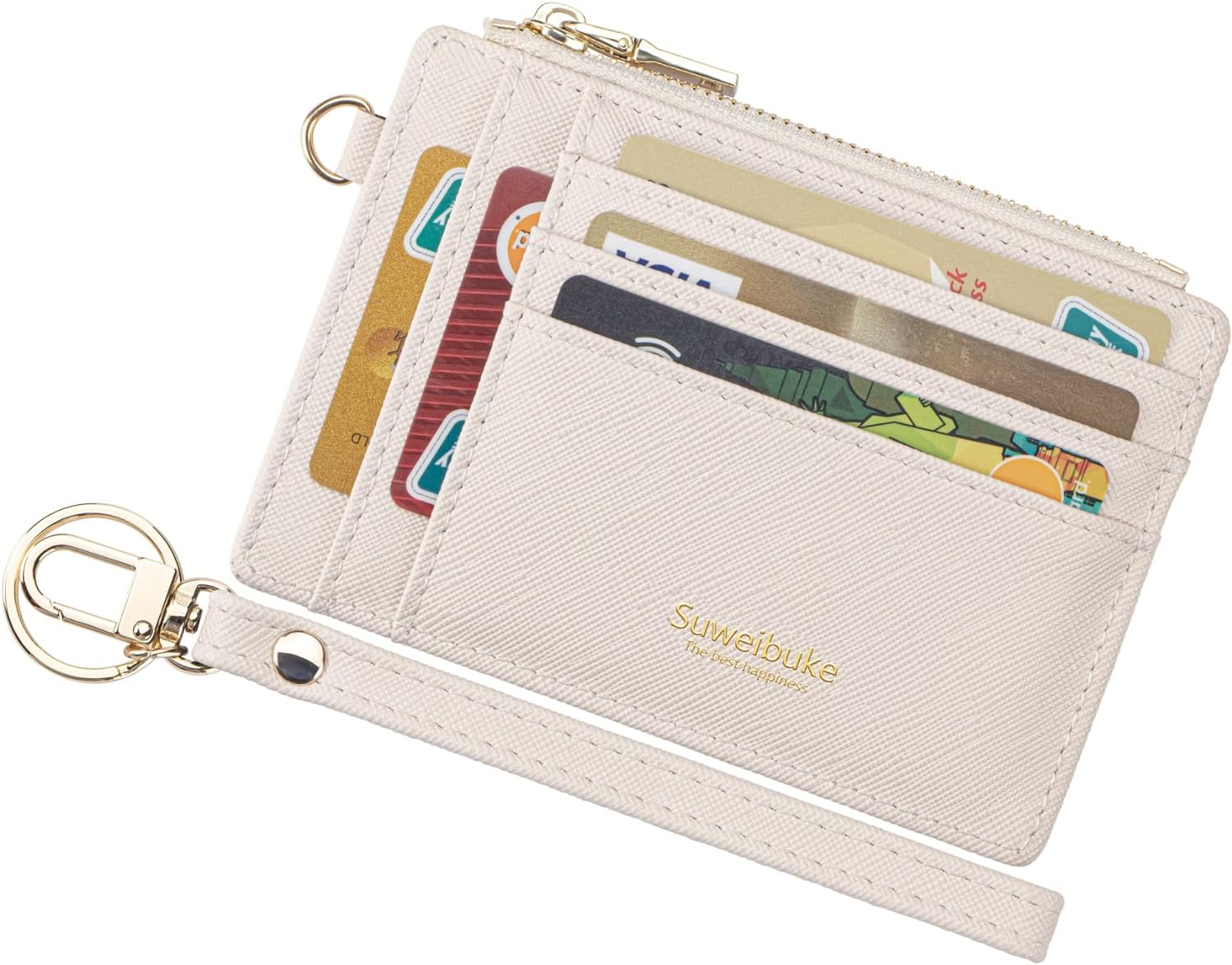 Wikavanli Women Slim Rfid Blocking Credit Card Case Holder Wristlet Zip ID Case...