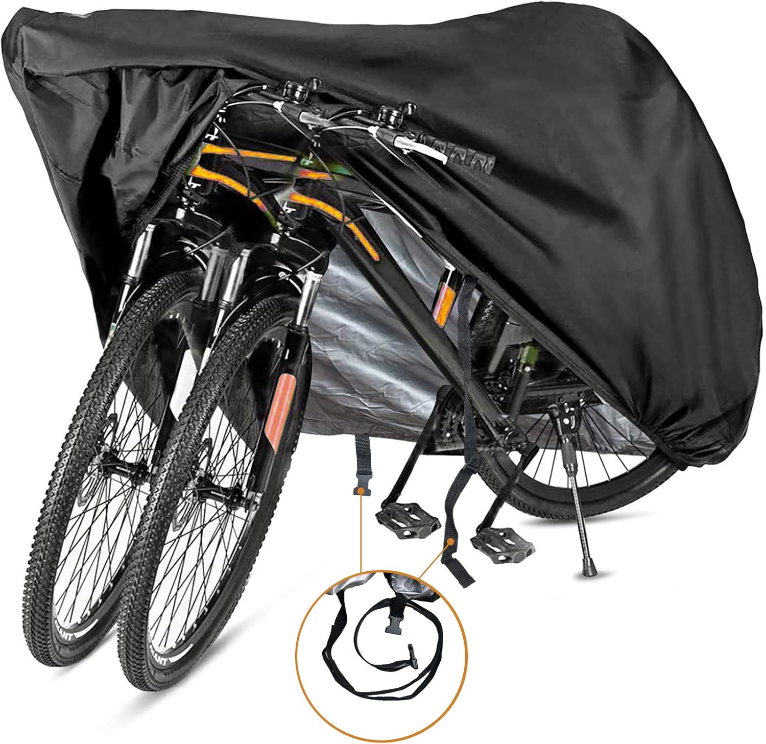 Bike Cover for 1, 2 or 3 Bikes - Outdoor Waterproof Bicycle Covers - 420D Heavy...