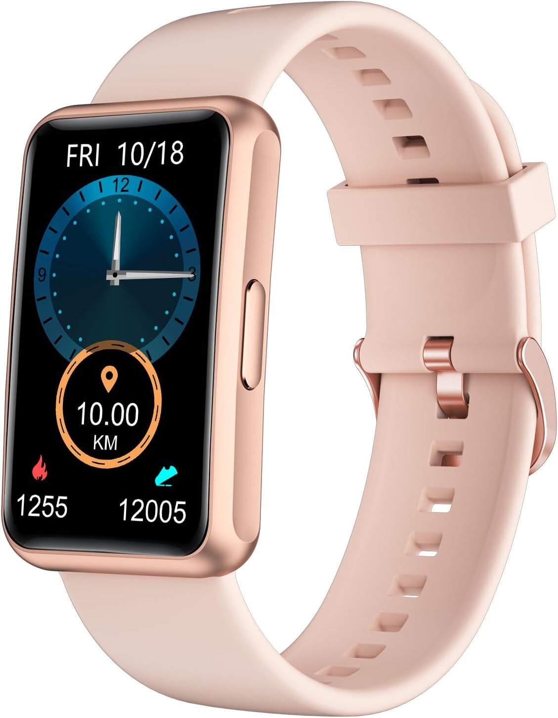 HUAKUA Pedometer Watch (No Bluetooth,No App) 1.47i...