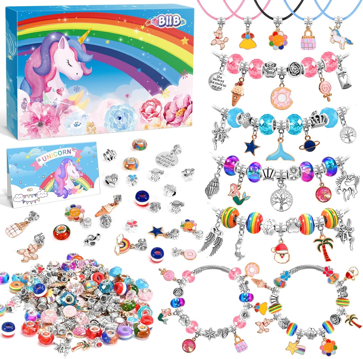 BIIB Bracelet Making Kit for Girls, Arts and Crafts for Girls Ages 8-12, Art Sup...