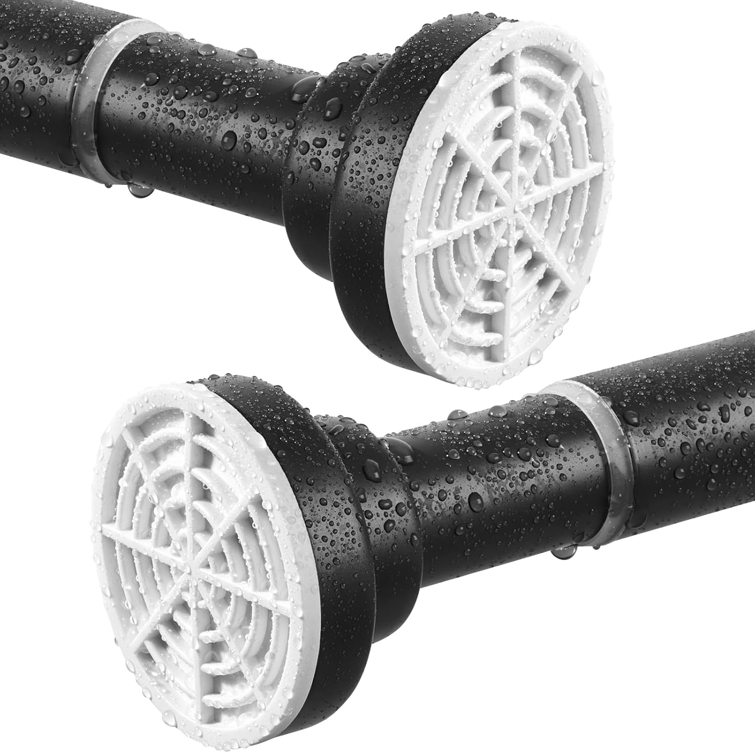 Shower Curtain Rod, Stainless Steel Extendable Curtain Pole Shower Curtain Rail...